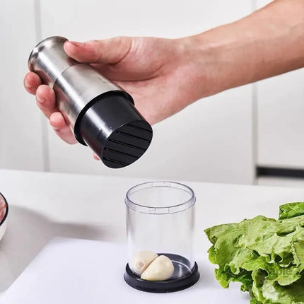 304 Stainless Steel Garlic Press Crusher Manual Garlic Mincer Kitchen Tool - Appliances > Kitchen Appliances > Food
