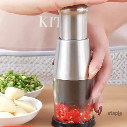 304 Stainless Steel Garlic Press Crusher Manual Garlic Mincer Kitchen Tool - Appliances > Kitchen Appliances > Food