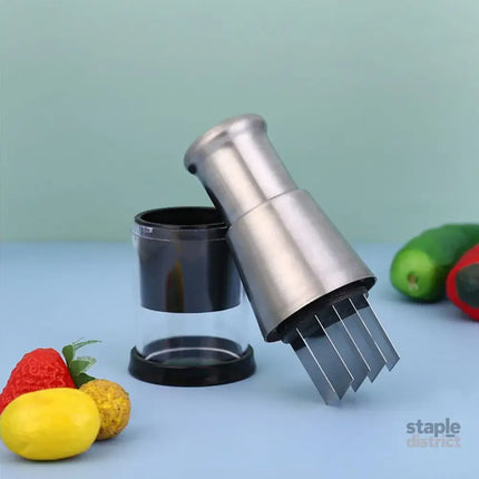 304 Stainless Steel Garlic Press Crusher Manual Garlic Mincer Kitchen Tool - Appliances > Kitchen Appliances > Food
