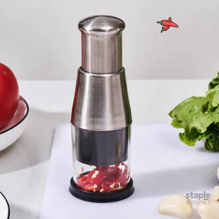 304 Stainless Steel Garlic Press Crusher Manual Garlic Mincer Kitchen Tool - Appliances > Kitchen Appliances > Food