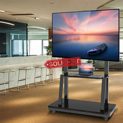 32’’ -100’’ Heavy Duty Floor TV Stand TV Cart Trolley Height Adjustable Mount Bracket - Appliances > TV > TVs &