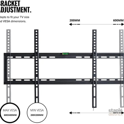 32-70 Inch Fixed TV Wall Mount Bracket TV Bracket Wall Mount up to 75KG - Appliances > TV > TVs & Accessories