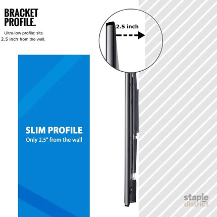 32-70 Inch Fixed TV Wall Mount Bracket TV Bracket Wall Mount up to 75KG - Appliances > TV > TVs & Accessories
