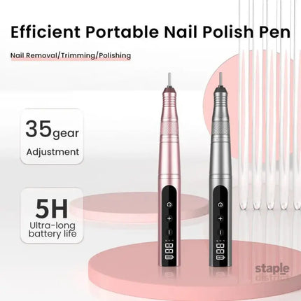 35000RPM Cordless Nail Drill Kit LED Pink - Occasions > Wedding Accessories > Other Wedding Decorations