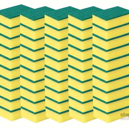 36x Scourer Sponges Strong Commercial Grade Regular Duty 15x10x3cm Bulk - Home & Garden > Laundry & Cleaning > Laundry
