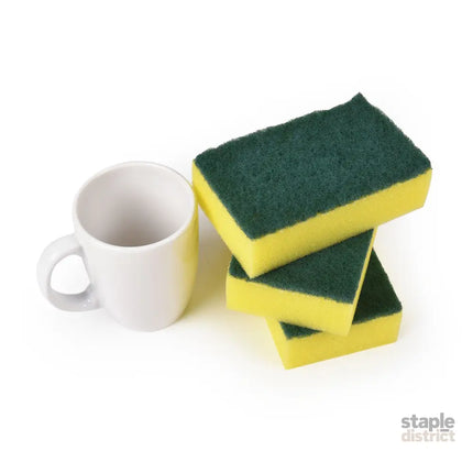 36x Scourer Sponges Strong Commercial Grade Regular Duty 15x10x3cm Bulk - Home & Garden > Laundry & Cleaning > Laundry