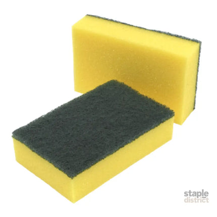 36x Scourer Sponges Strong Commercial Grade Regular Duty 15x10x3cm Bulk - Home & Garden > Laundry & Cleaning > Laundry