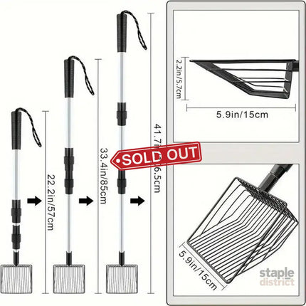 3in1 Chicken Coop Cleaning Scoop Poop Picker Tool for Waste Removal Durable Use - Commercial > Commercial Others >