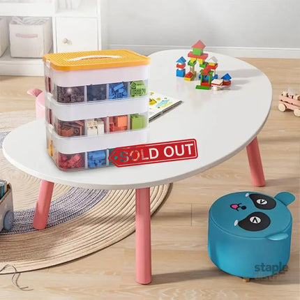 3Layer Storage Box Large Capacity Toy Organizer Building Block Storage Container - Green - Baby & Kids > Kid’s