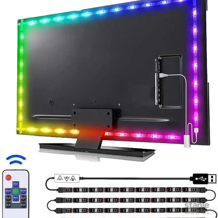 3M LED Strip Lights Rope Light for TV Gaming and Computer (Lights Strip App with Remote Control) - Appliances > TV >
