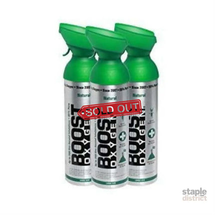 3pk 10 Litres of Boost Pure Oxygen in a Can Supplemental - 200 Breath (Large) - Appliances > Aroma Diffusers &