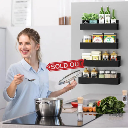 4 pack Magnetic Fridge Spice Rack - Home & Garden > Kitchenware > Food Storage