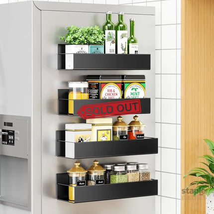 4 pack Magnetic Fridge Spice Rack - Home & Garden > Kitchenware > Food Storage