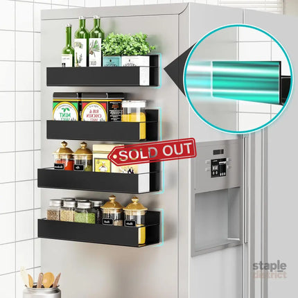 4 pack Magnetic Fridge Spice Rack - Home & Garden > Kitchenware > Food Storage