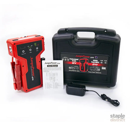 4000A Jump Starter 12V Powerbank 99900mWh 24V Pro Car Battery Charger LED GTR - Auto Accessories > 4WD & Recovery > 4WD