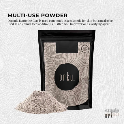 400g Organic Sodium Bentonite Clay Powder - Cosmetic Montmorillonite - Commercial > Commercial Others > Retail