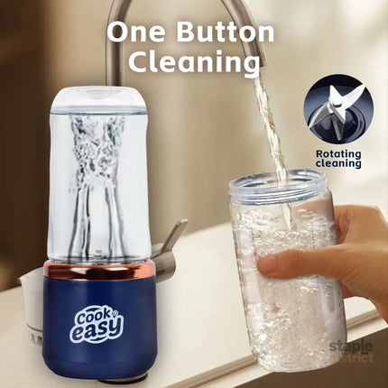 400ml USB-C Rechargeable Portable Juicer with Travel Lid – Personal Blender for Smoothies & Shakes - Appliances >