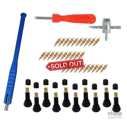 43Pcs Car Tyre Valve Tool Stem Puller Base Quick Remover Tire Repair Installer - Auto Accessories > Auto Accessories