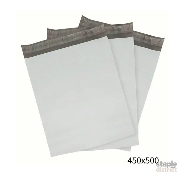 450x500mm White Poly Mailer – Self-Sealing Shipping Bag 100 Pack-2050056863613063168