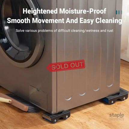 4pcs Movable Washing Machine Stand Furniture Moving Bracket Appliance Roller - Appliances > Washers Dryers & Irons >
