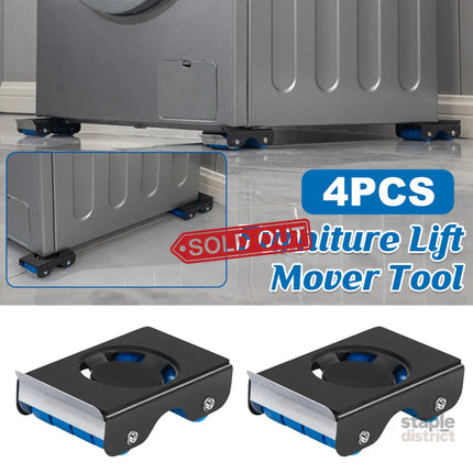 4pcs Movable Washing Machine Stand Furniture Moving Bracket Appliance Roller - Appliances > Washers Dryers & Irons >