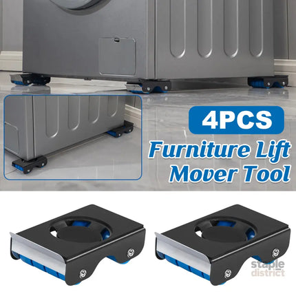 4pcs Movable Washing Machine Stand Furniture Moving Bracket Appliance Roller - Appliances > Washers Dryers & Irons >