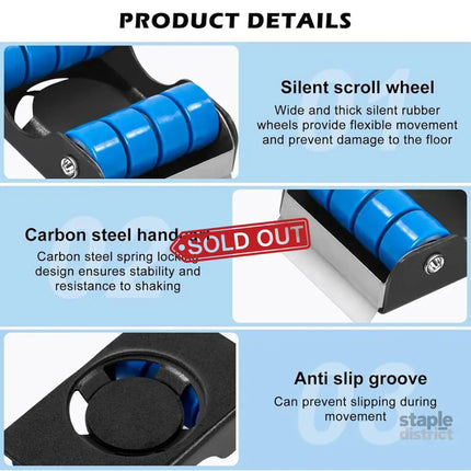 4pcs Movable Washing Machine Stand Furniture Moving Bracket Appliance Roller - Appliances > Washers Dryers & Irons >