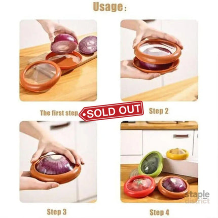 4PCS Vegetable Fruit Shaped Storage Saver Food Containers for Fridge Kitchen - Commercial > Packaging > Postage