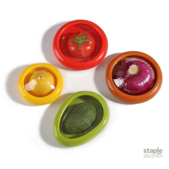 4PCS Vegetable Fruit Shaped Storage Saver Food Containers for Fridge Kitchen - Commercial > Packaging > Postage