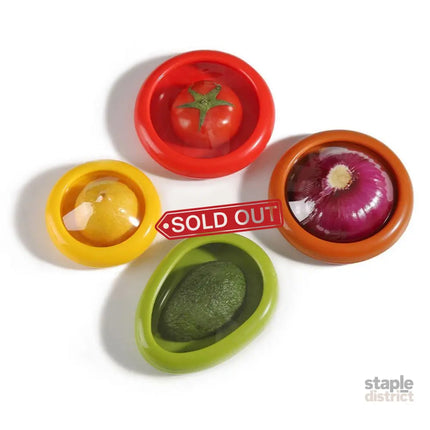 4PCS Vegetable Fruit Shaped Storage Saver Food Containers for Fridge Kitchen - Commercial > Packaging > Postage