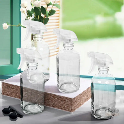 4x 500ml Clear Glass Spray Bottles Trigger-2006733307504627719