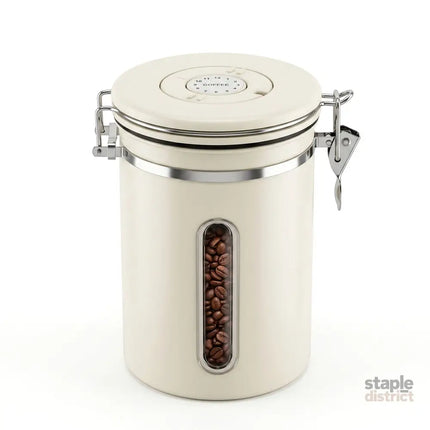 5-Star Chef 1.8L Stainless Steel Coffee Bean Storage Container Coffee Canister - Appliances > Kitchen Appliances >