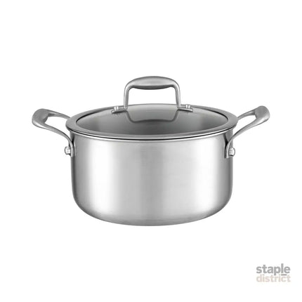 5-Star Chef 4.5L 24cm Stainless Steel Dutch Oven Pot with Lid and Stay-Cool Handle - Appliances > Kitchen Appliances >