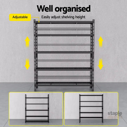 5 x 1.8M Giantz Garage Shelving Warehouse Rack - Tools > Tools Storage > Wall Storage Racks