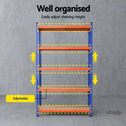 5 x 1.8M Giantz Garage Shelving Warehouse Rack - Tools > Tools Storage > Wall Storage Racks