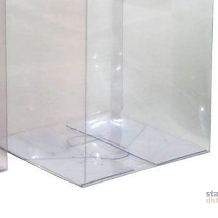 50 Pack of 12cm Square Cube Box - Large Bomboniere Exhibition Gift Product Showcase Clear Plastic Shop Display Storage