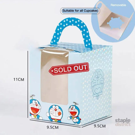 50 Pack Premium Cupcake Boxes with Window Thickened Cardboard Muffin Holders - Red - Commercial > Packaging > Postage