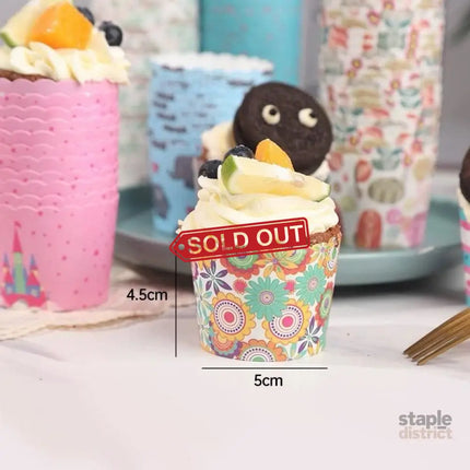 500pcs Colorful Cupcake Muffin Baking Cups Greaseproof Nonstick Paper Liners - Cupcake-500pcs-LSFTN - Commercial >
