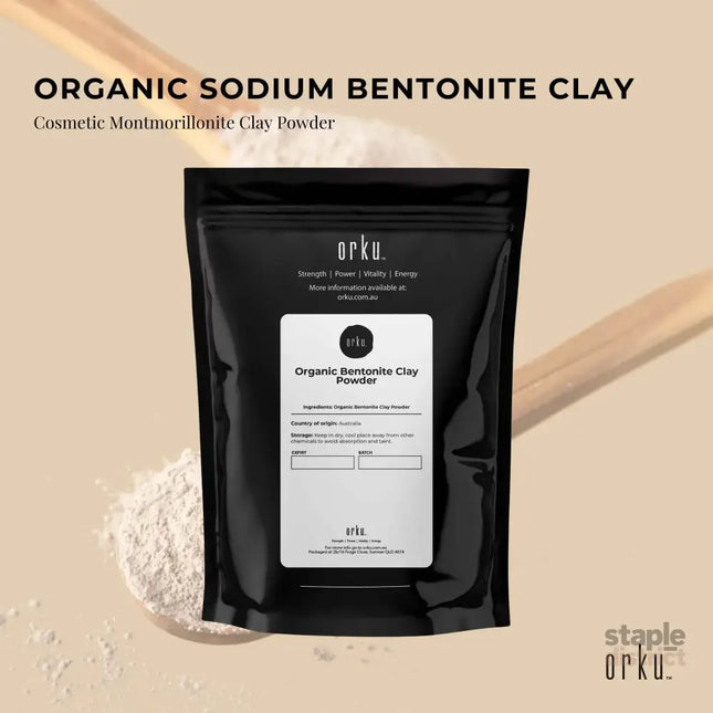 50g Organic Sodium Bentonite Clay Powder - Cosmetic Montmorillonite - Commercial > Commercial Others > Retail