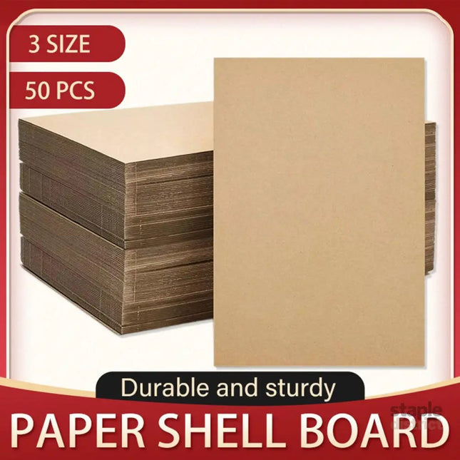 50pcs Corrugated Cardboard Sheets Express Carton Spacer Gasket Packing Material - 21x30cm - Commercial > Packaging >