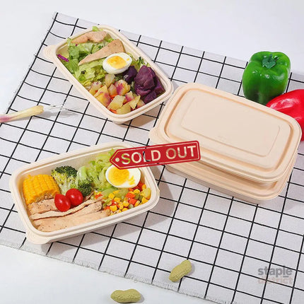 50pcs Eco Friendly Corn Starch Lunch Box Degradable Takeout Bento Container - 850ml - Commercial > Packaging > Postage