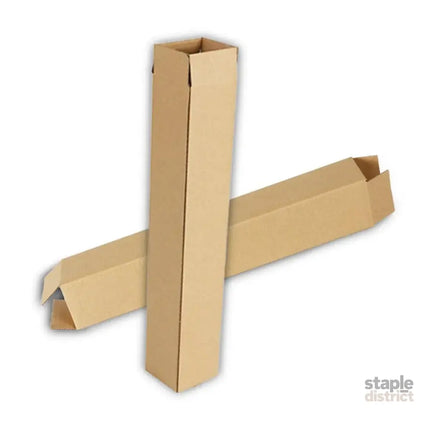 50pcs Long Strip Carton Flat Square Durable Shipping Boxes for Packaging Storage - 6.5cm x 6.5cm x 28cm - Commercial >