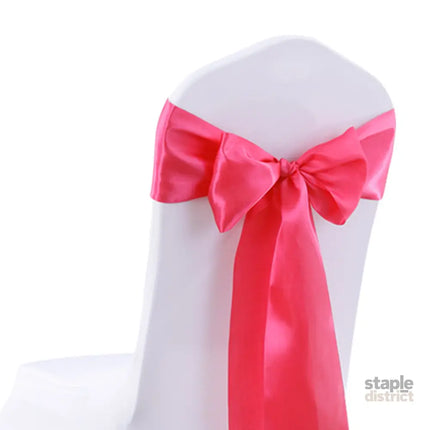 50x Satin Chair Sashes Cloth Cover Wedding Mauve-2018816776950910981
