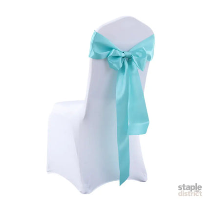 50x Satin Chair Sashes Cloth Cover Wedding Tiffany-2018816777131266049