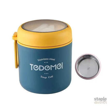 530ml Stainless Steel Insulated Lunch Box Portable Food Storage Mug Soup Meals - Pink - Home & Garden > Kitchenware >