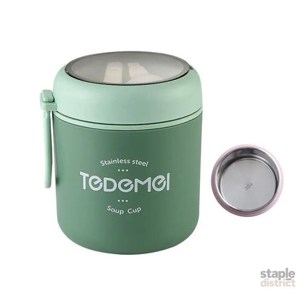 530ml Stainless Steel Insulated Lunch Box Portable Food Storage Mug Soup Meals - Pink - Home & Garden > Kitchenware >