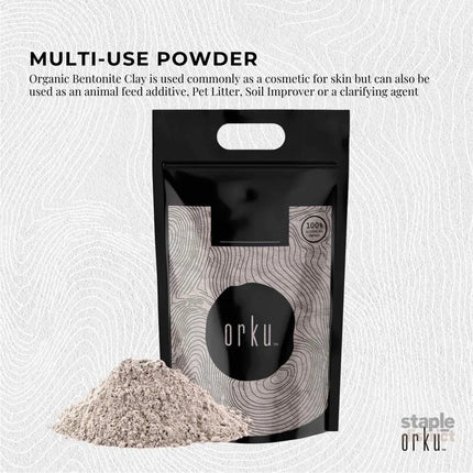 5Kg Organic Sodium Bentonite Clay Powder - Cosmetic Montmorillonite - Commercial > Commercial Others > Retail