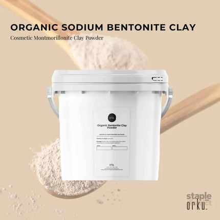 5Kg Organic Sodium Bentonite Clay Powder Tub Bucket - Cosmetic Montmorillonite - Commercial > Commercial Others > Retail