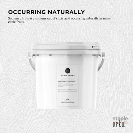5Kg Sodium Citrate Powder Tub - Trisodium Food Grade Acid Salt Preservative - Health & Beauty > Nutrition & Supplements