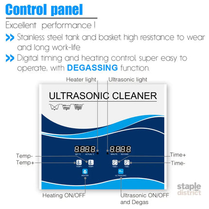 6.5L Digital Ultrasonic Cleaner Jewelry Ultra Sonic Bath Degas Parts Cleaning - Appliances > Other Cleaning Appliances